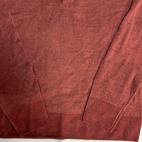 BNWT CANALI Mens 100% Cashmere wool 3 Buttons Sweater Dark Red 50 US 40 Medium - Picture 5 of 8